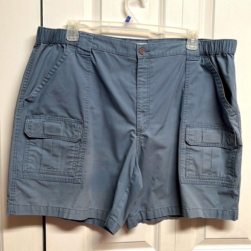 Savane Periwinkle Blue Cotton Blend Cargo Shorts Mens Size 44 x 8